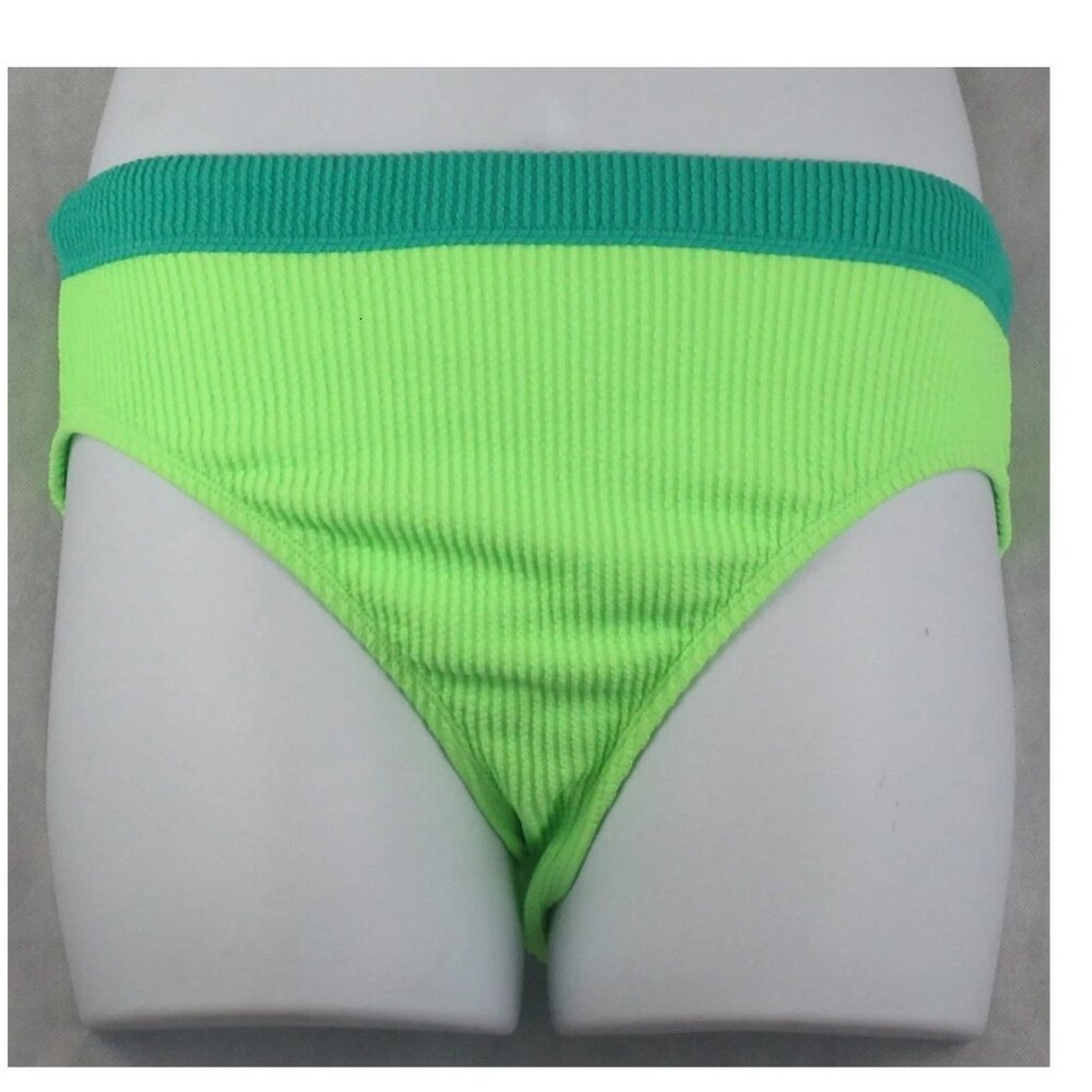 Salt + Cove Juniors High-Waist Bikini Bottom Swimsuit, Mint Green, XL